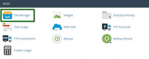 Cpanel file manager v3 backup website